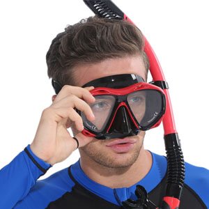 Dykkermaske med styrke billede