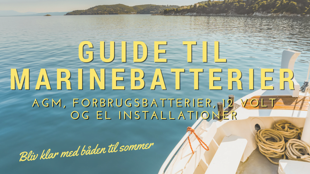 Marinebatteri forbrugsbatteri til båd