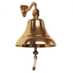 barklokke i messing skibsklokke