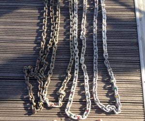 kalibreret og galvaniseret ankerkæde 10 mm