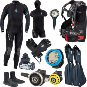 Dykkerudstyr pakke - Herre