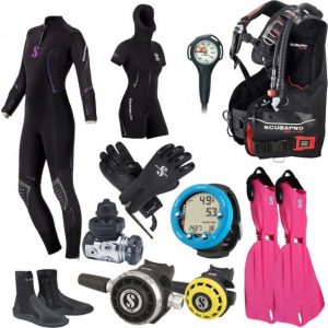 Dykkerudstyr pakke - dame