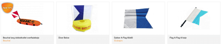dykkerflag til bøje